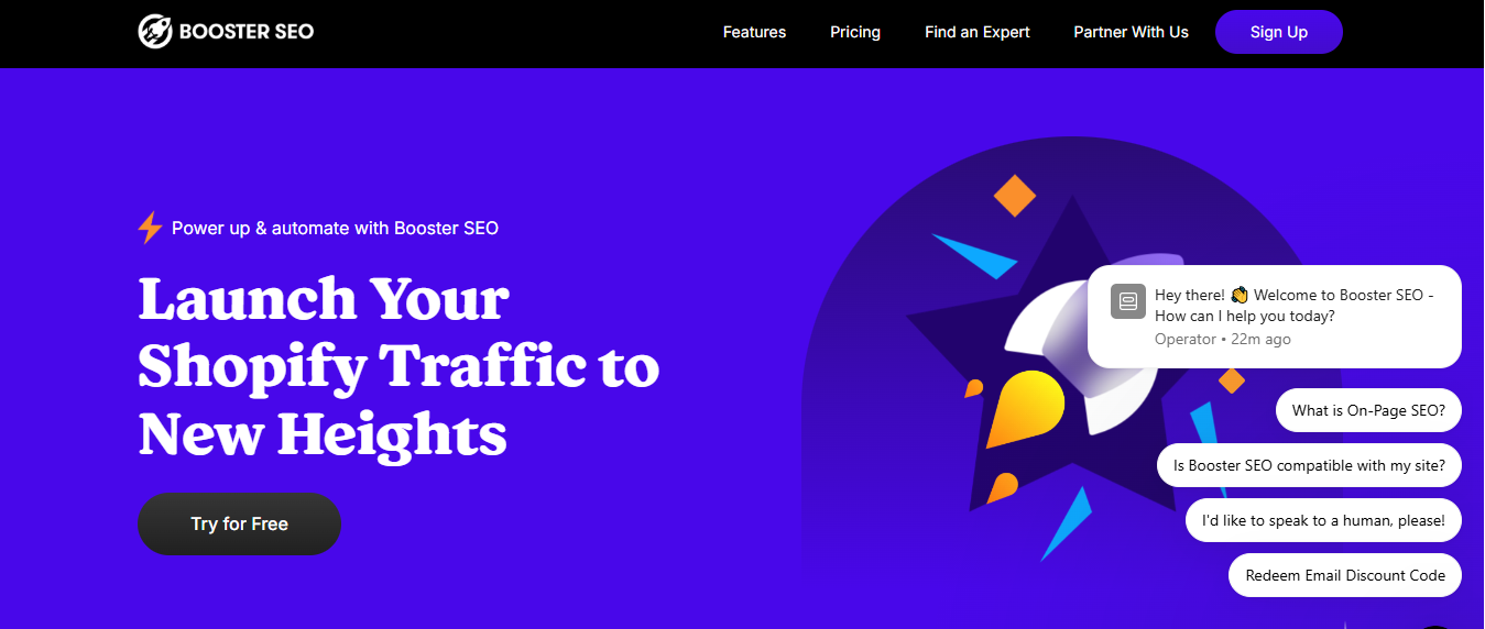 Booster SEO website