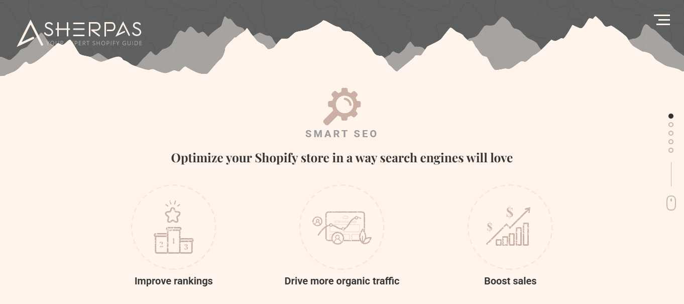 Sherpas's website