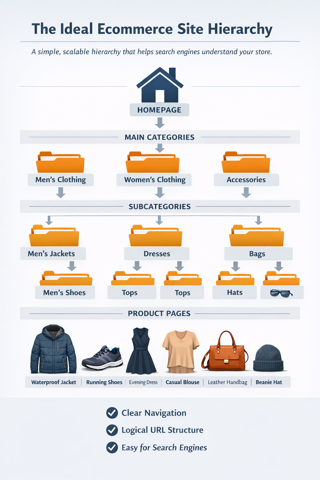 The ideal ecommerce hierarchy