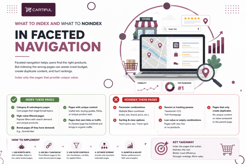 What to Index and What to Noindex in Faceted Navigation